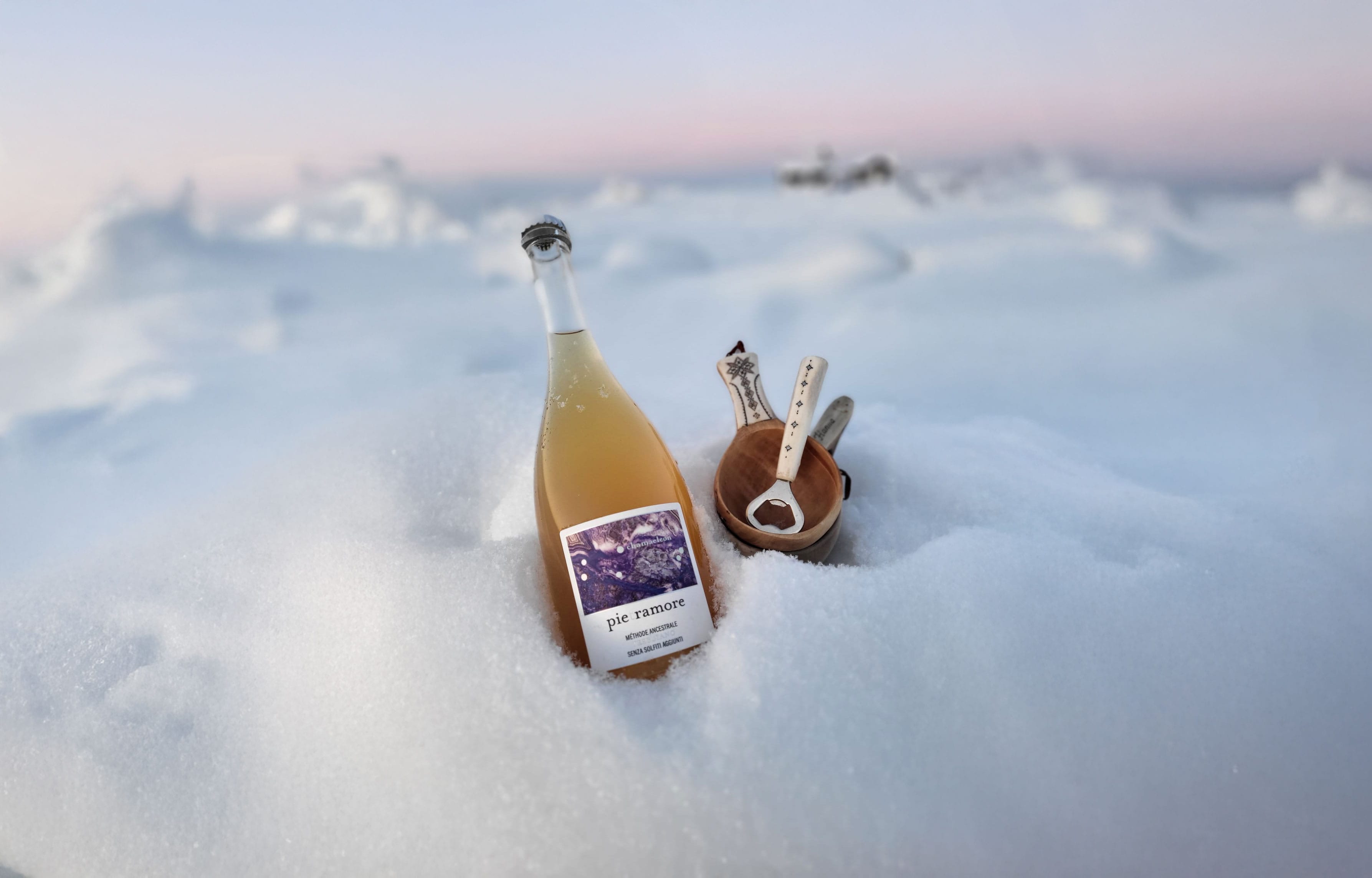 Guests enjoying a Vinovardag wine experience in Swedish Lapland